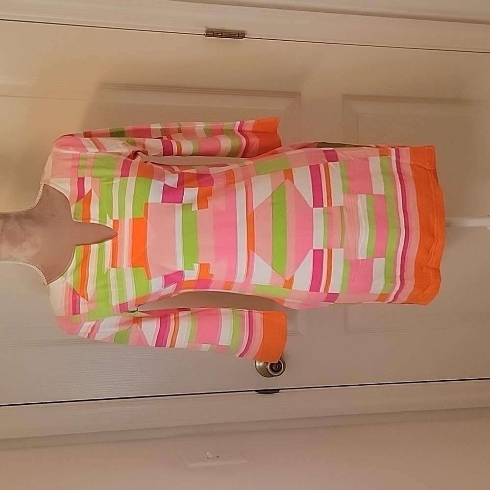 Key Lime & Pink Tunic Mod pattern Size S